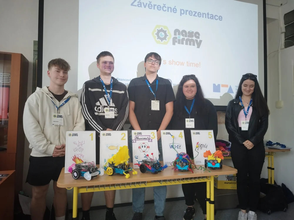 Projekt "Naše firmy" rozproudil kreativitu mladých podnikatelů 2025