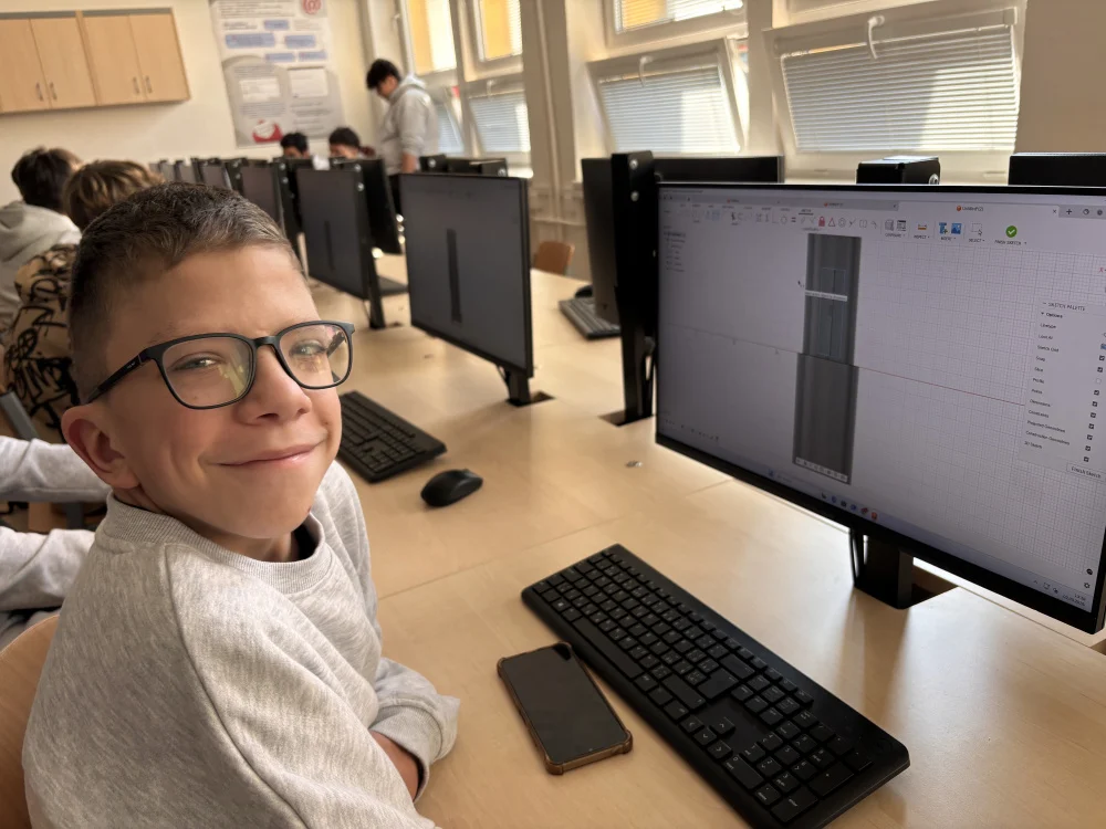 Od výkresů k realitě: Naši žáci ovládli základy programu Fusion 360