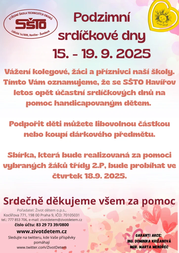 Podzimní srdíčkové dny 2025