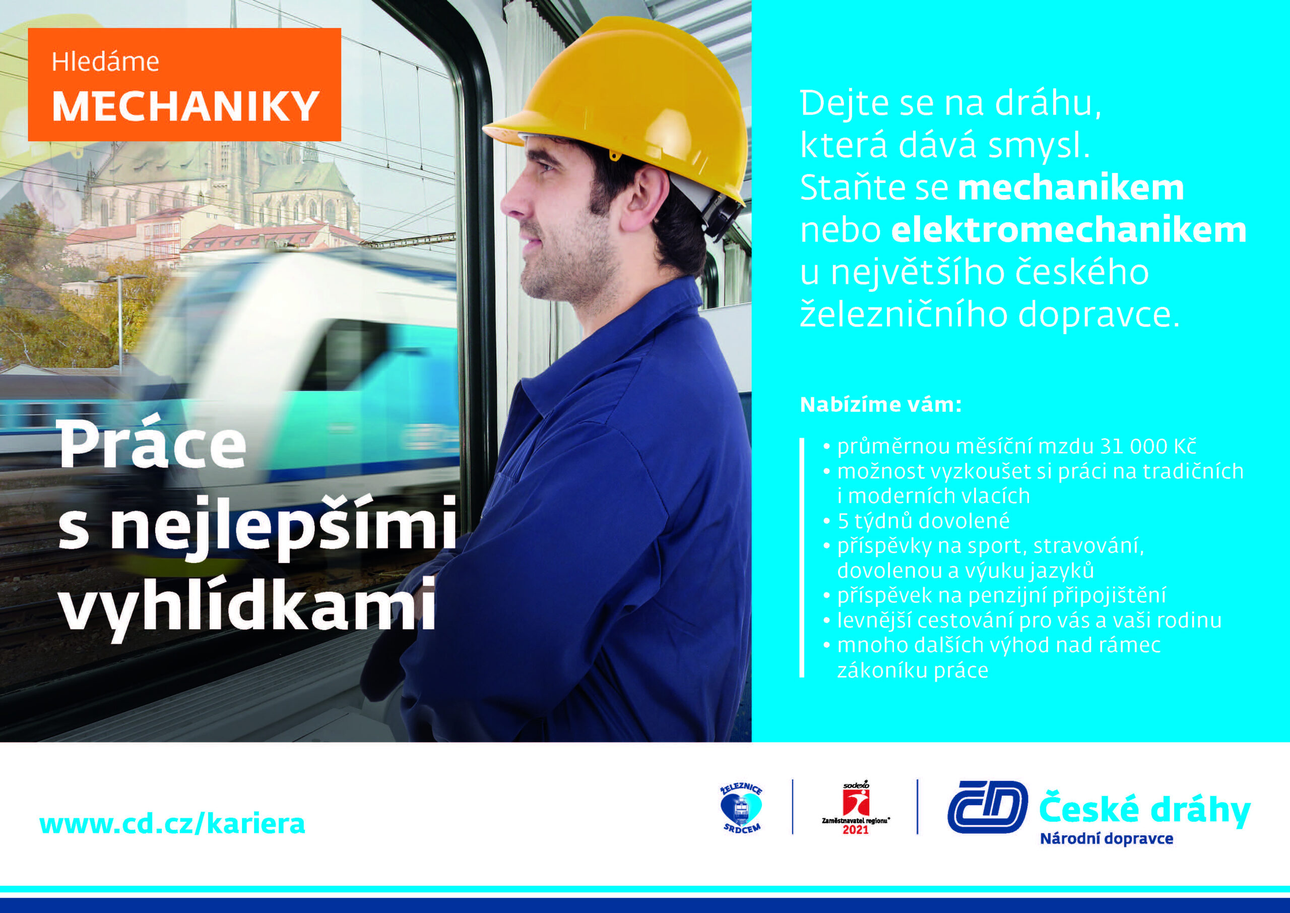 Nábor České dráhy - elektromechanik