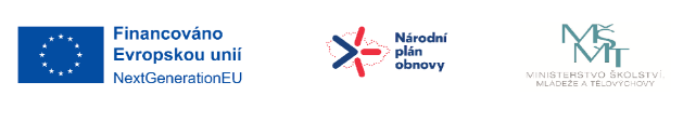 Financováno Evropskou unií – Next Generation EU, Národní plán obnovy, MŠMT